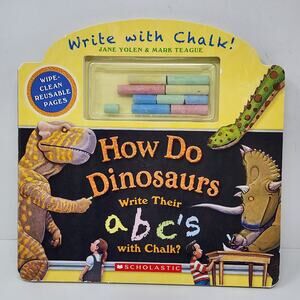 Kids Book - How do Dinosaurs Write ABCs With Chalk?